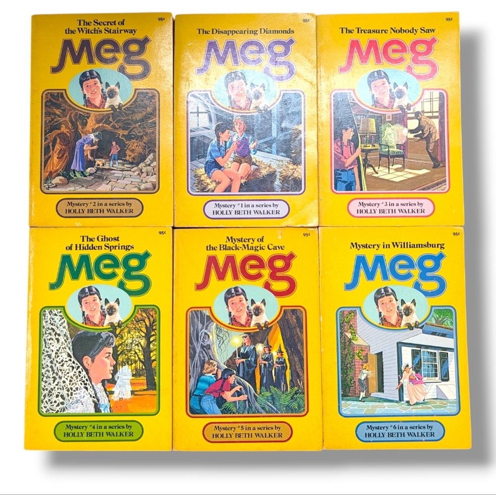 SOLD -Meg Duncan Mysteries Holly Beth Walker Complete Set Vol. 1-6 Golden Series